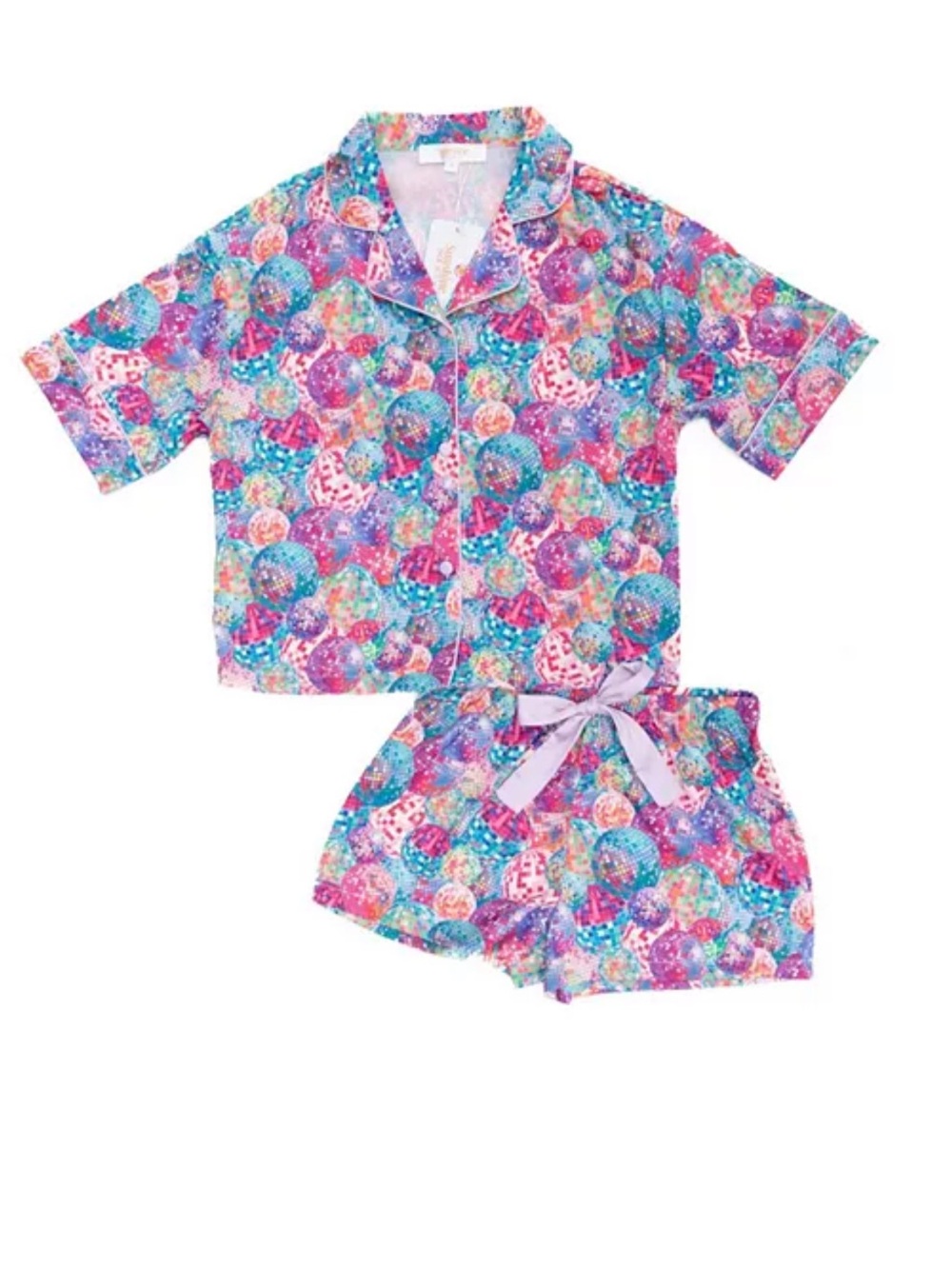 Sunshine Society Girls' Kids Silky Disco Queen Silky Set